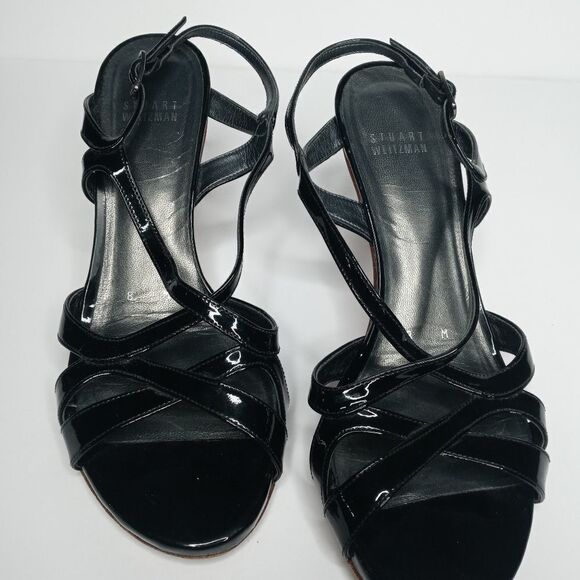 Stuart Weitzman black sandals size 8 - Picture 4 of 9